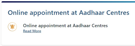 Aadhar Card Online Registration Appointment